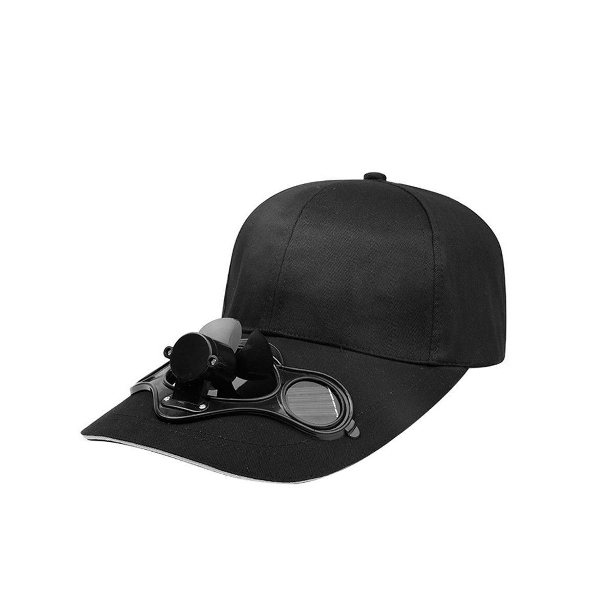 Solar Power Baseball Cap w/ Cool Fan