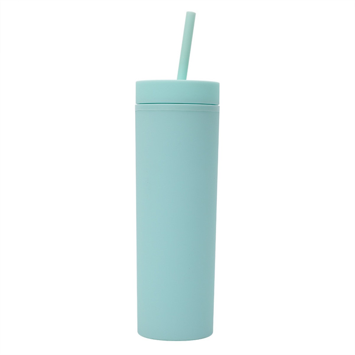 16oz Insulated Acrylic Tumbler with Lid and Straw