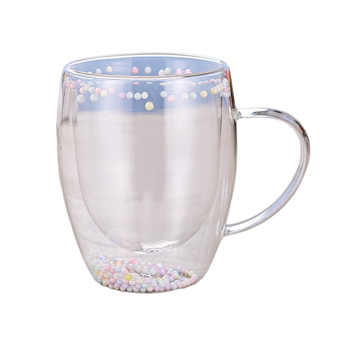 10oz Elegant Double-Walled Glass Coffee Mug