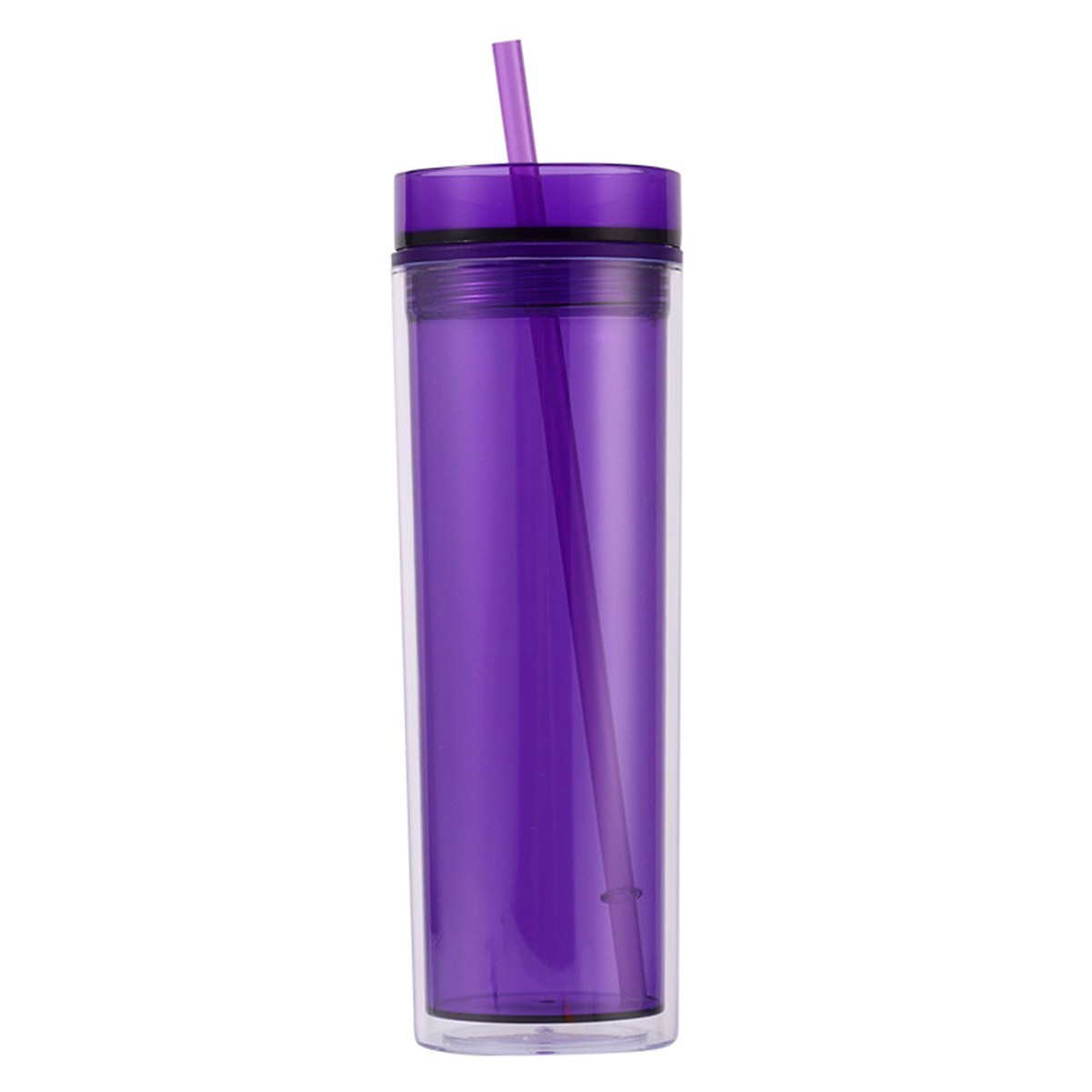 16 Oz Double Wall Insulated Slim Acrylic Tumbler