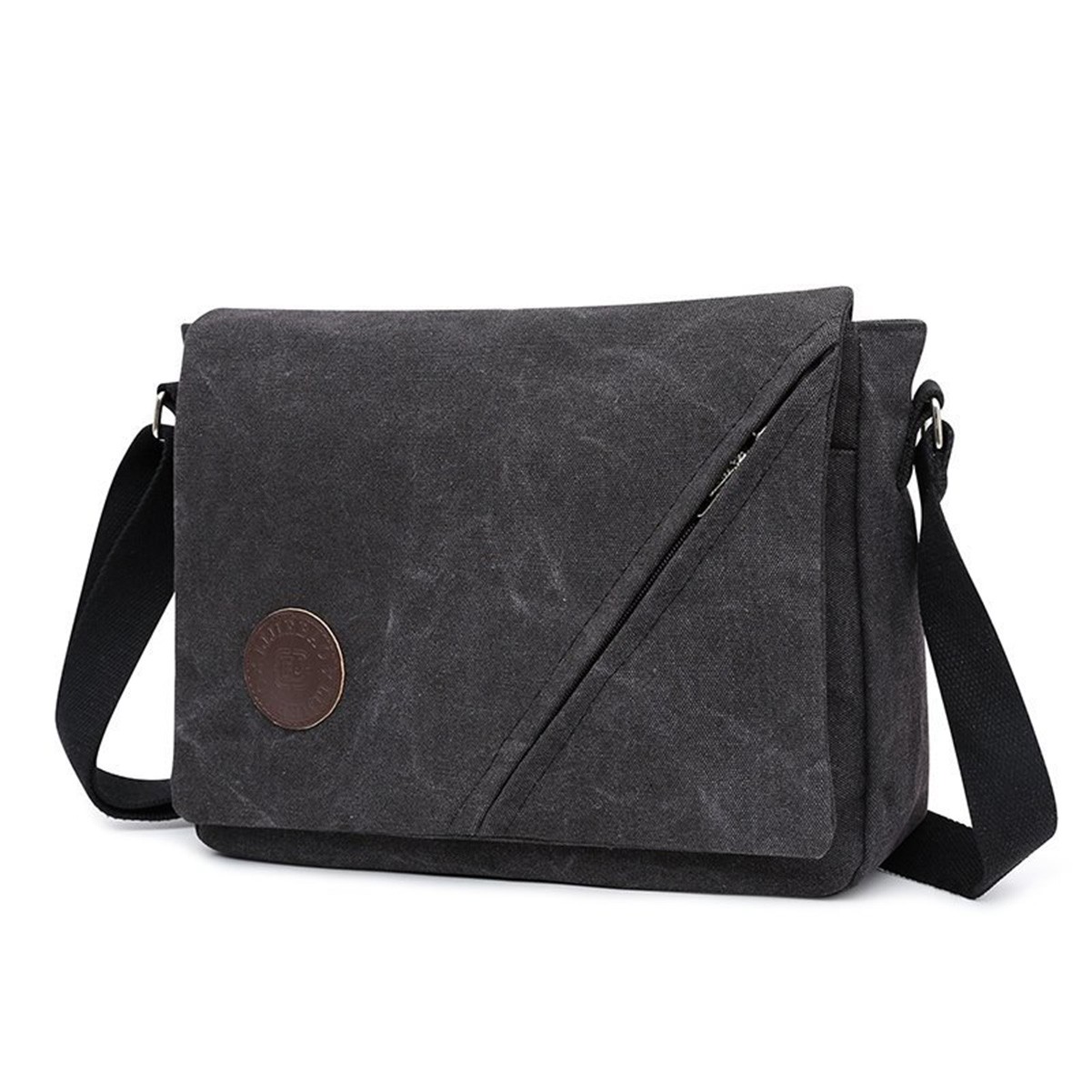 Spacious Casual Messenger Bag with Flip Closure