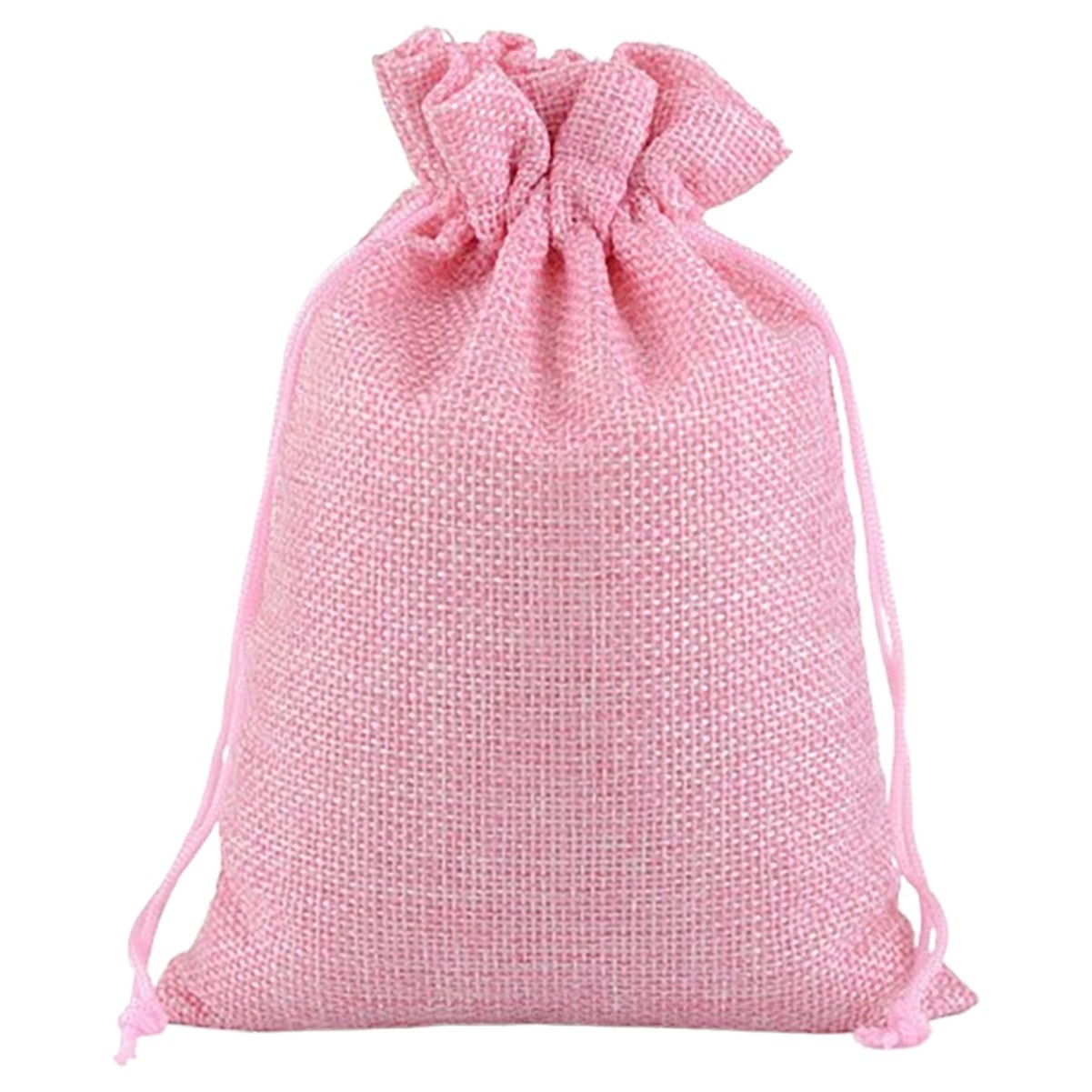 Burlap Drawstring Bag