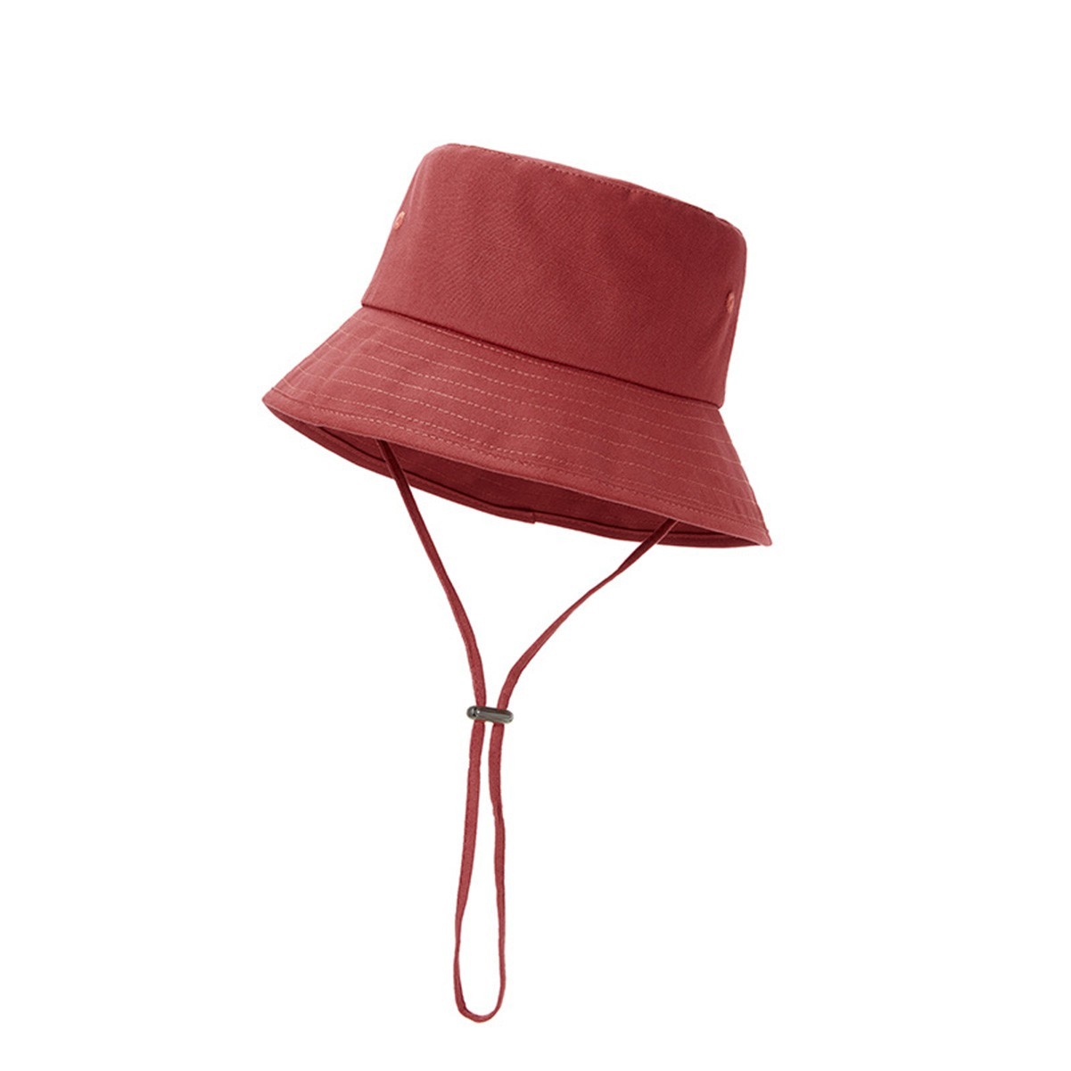 Wide Brim Cotton Sun Hat with Adjustable Drawcord