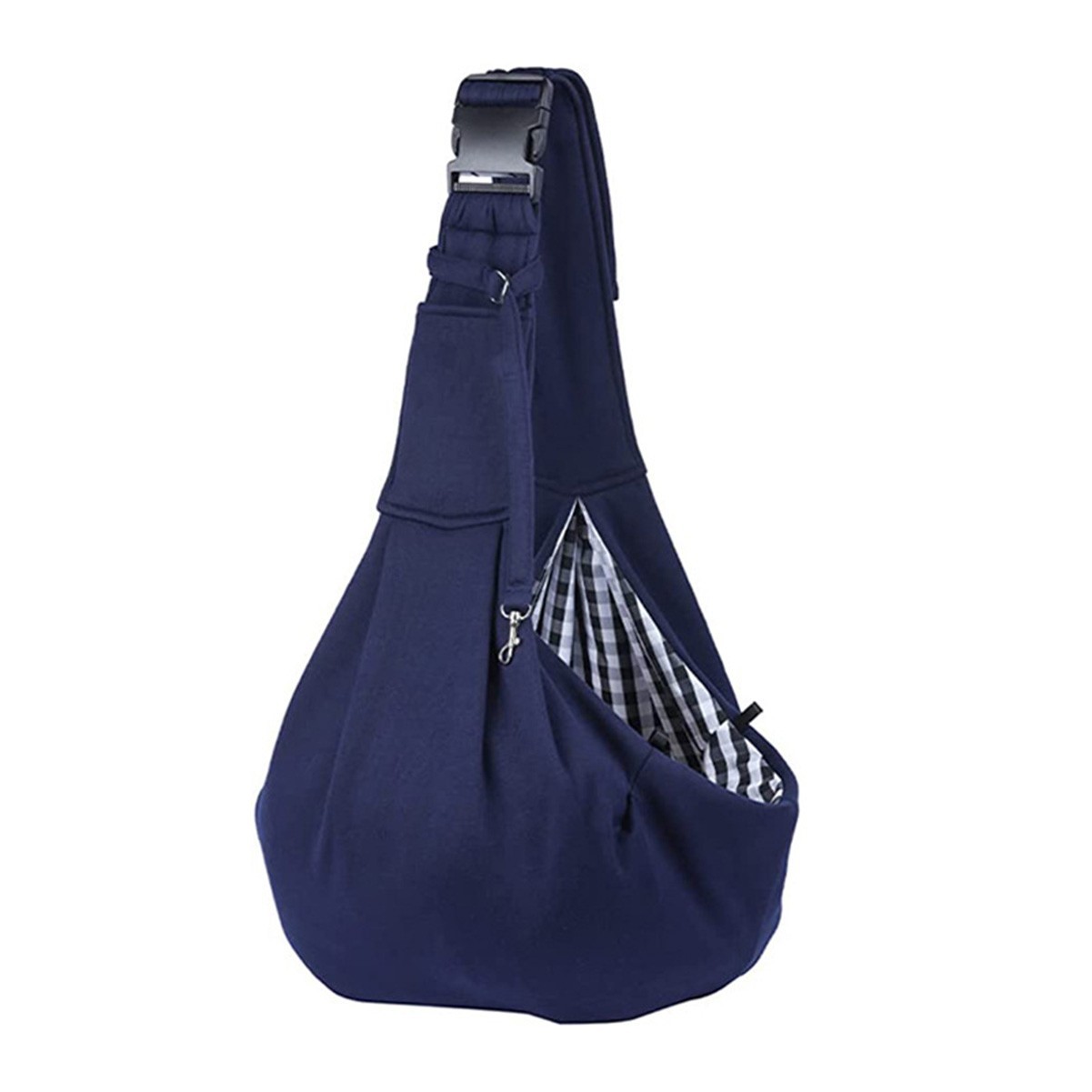 Breathable Cotton and Chiffon Pet One-Shoulder Messenger Bag with Secure Lock