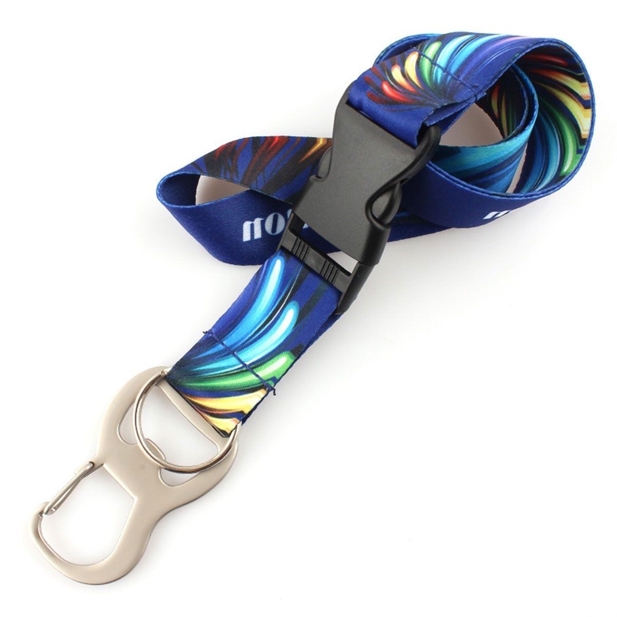 Polyester Lanyard w/ Bottle Opener & Clip