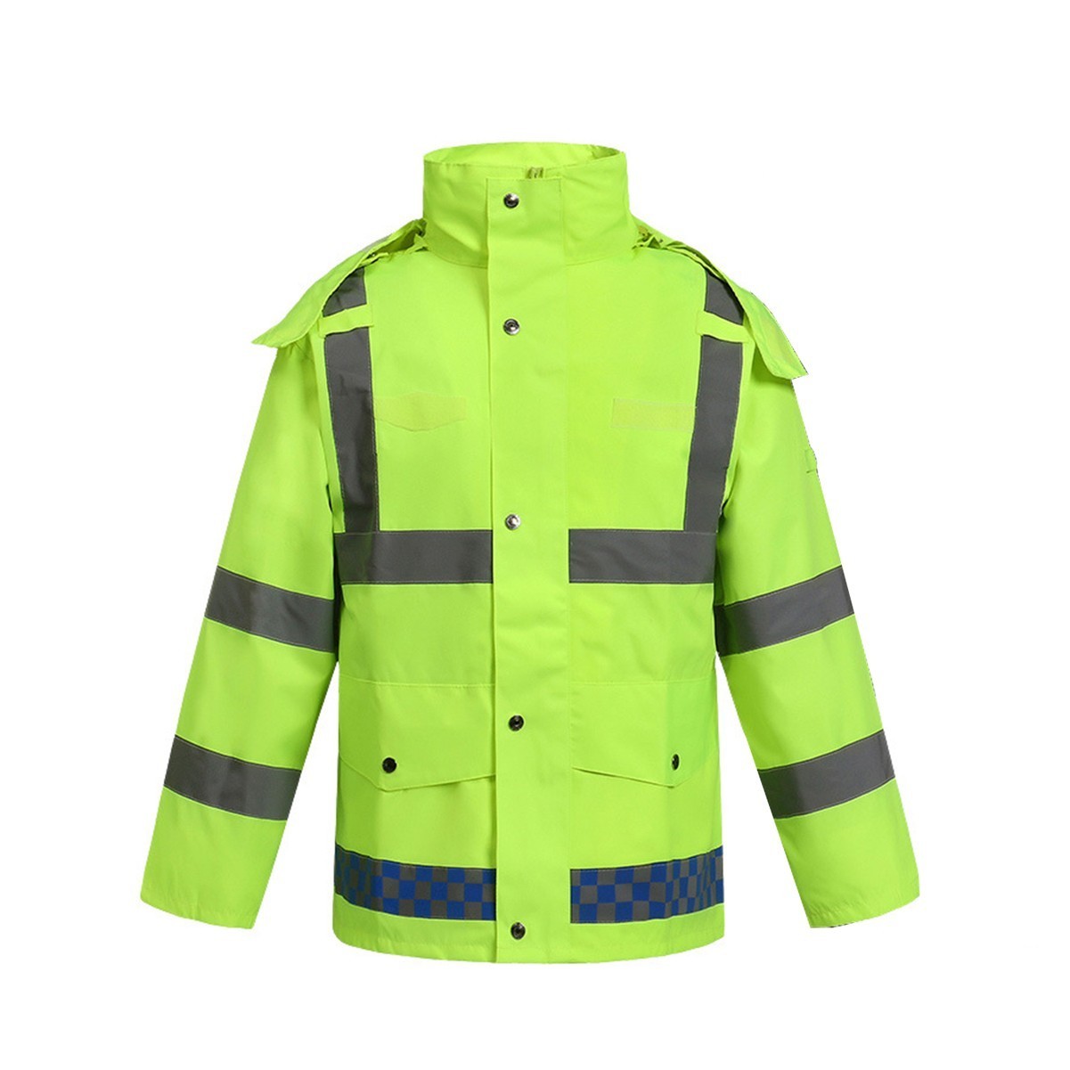 Reflective Safety Raincoat Jacket