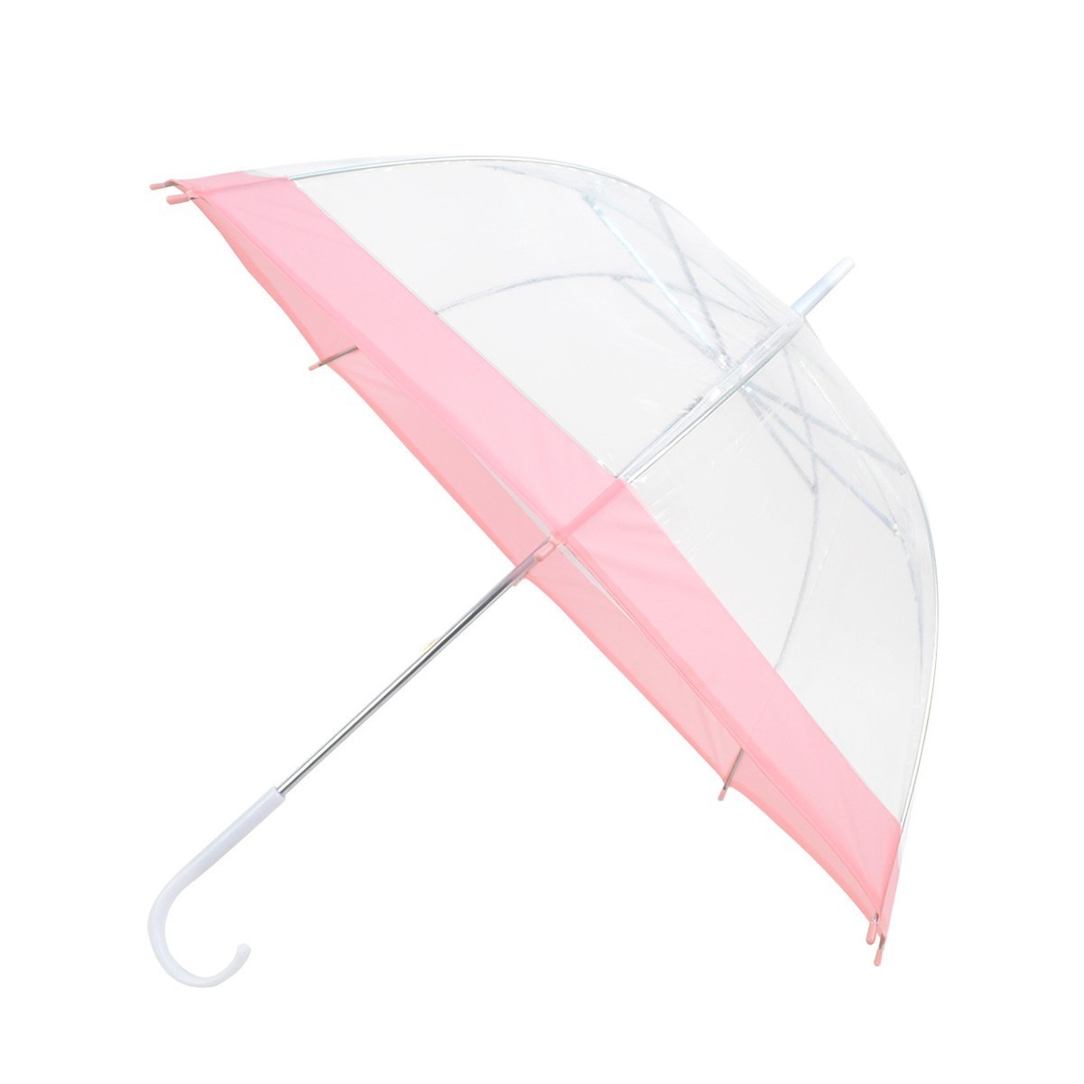 Clear Umbrella with Color Border