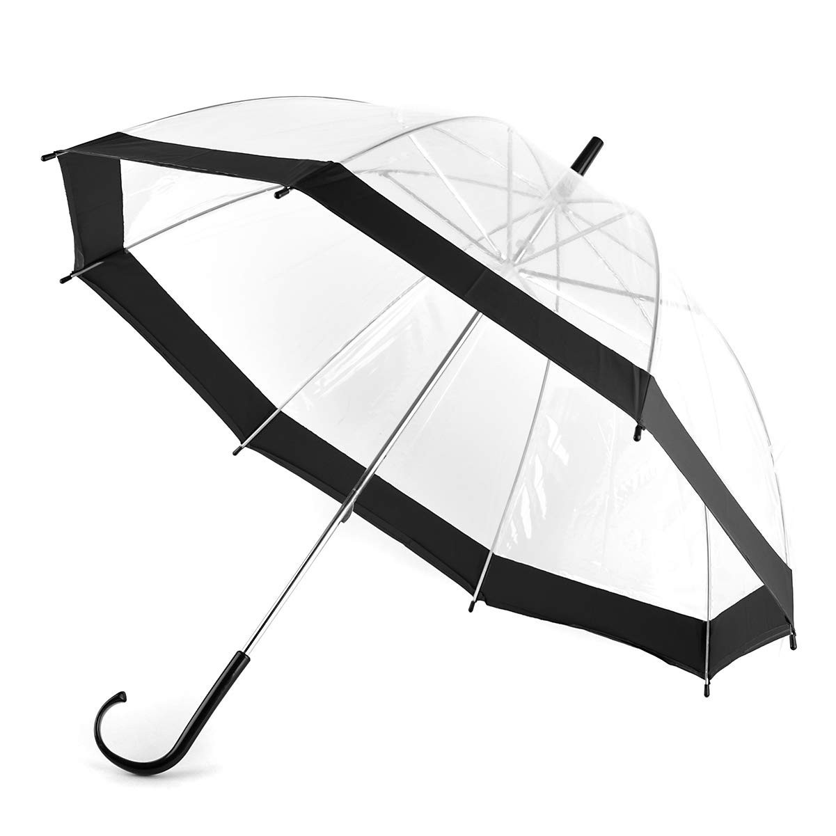 Clear Umbrella with Color Border