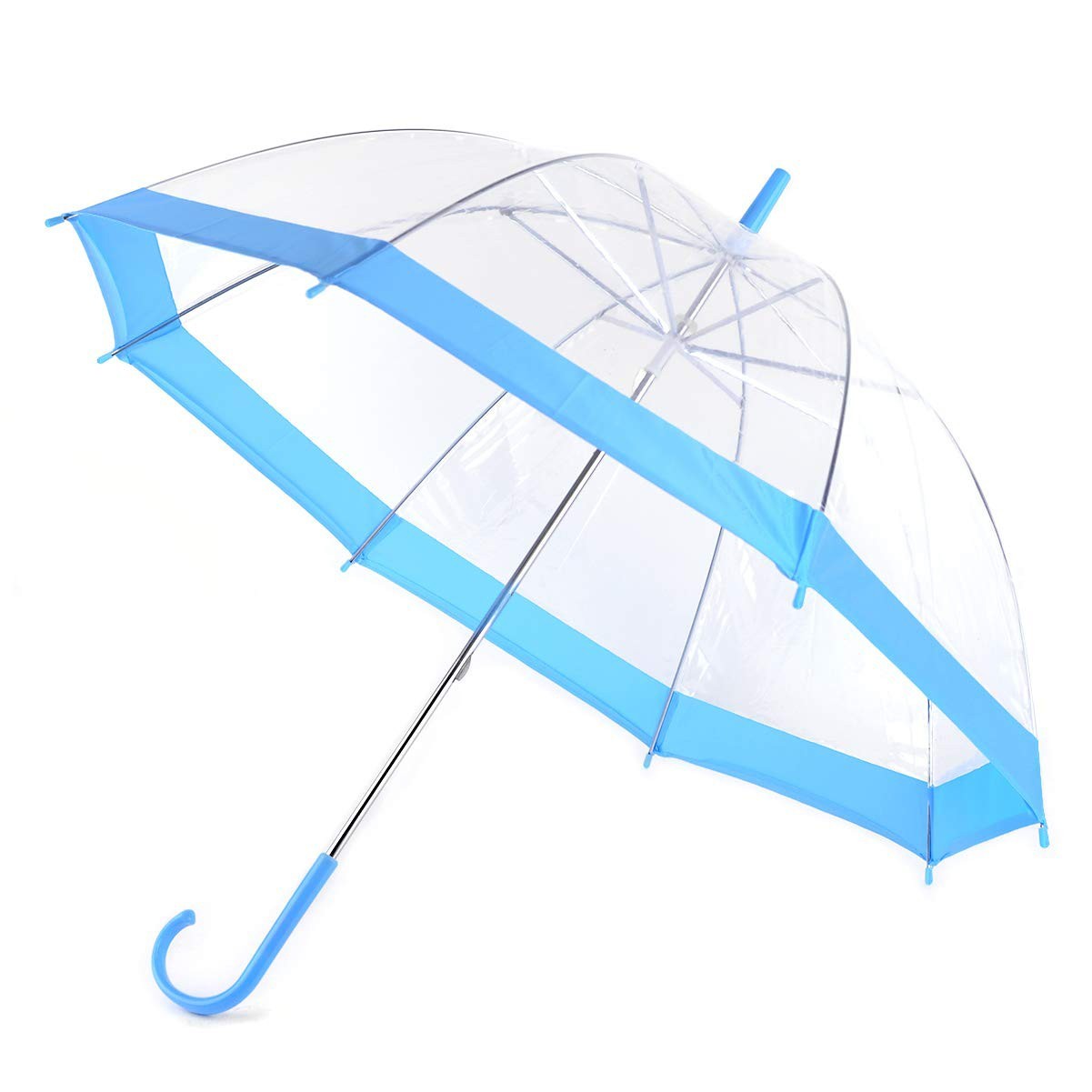 Clear Umbrella with Color Border