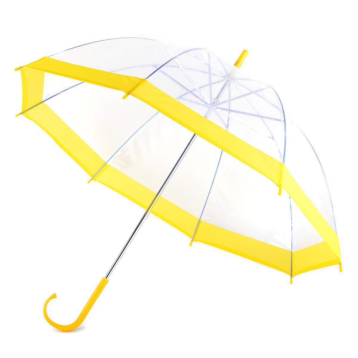 Clear Umbrella with Color Border