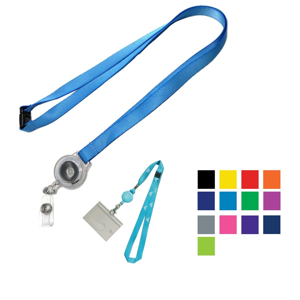 Polyester Lanyard w/ Badge Reel