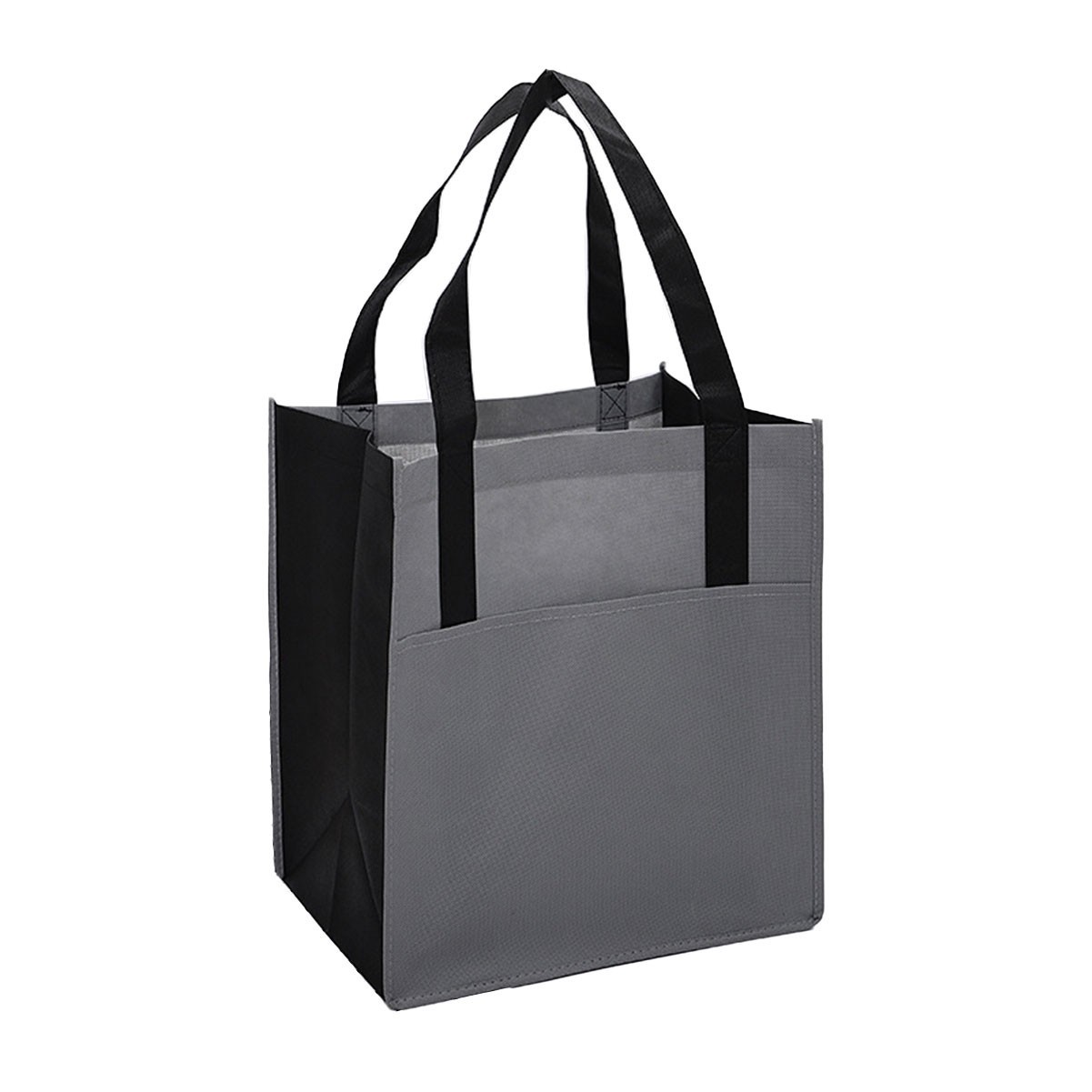 Non-woven Grocery Tote Bag w/ Front Pocket