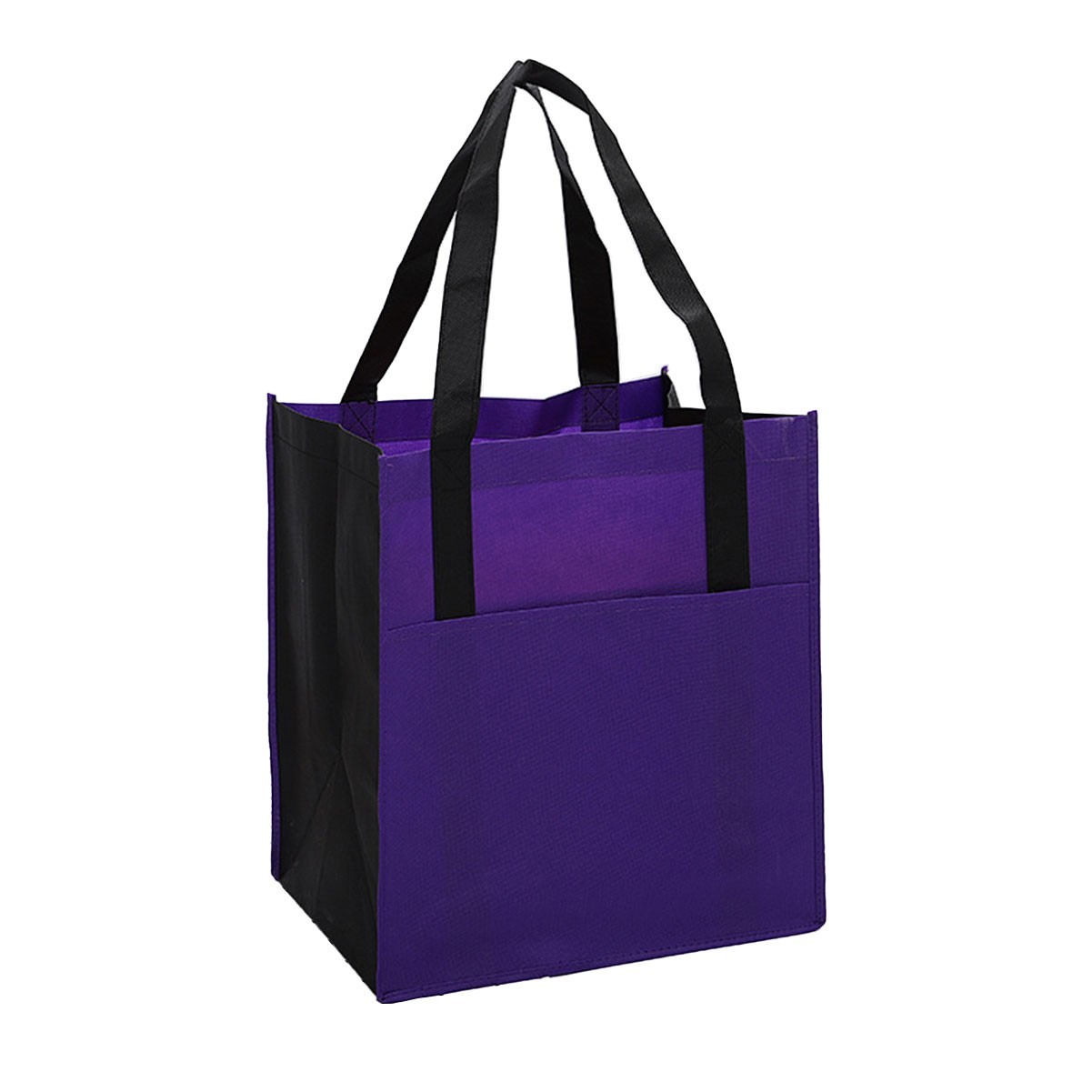 Non-woven Grocery Tote Bag w/ Front Pocket