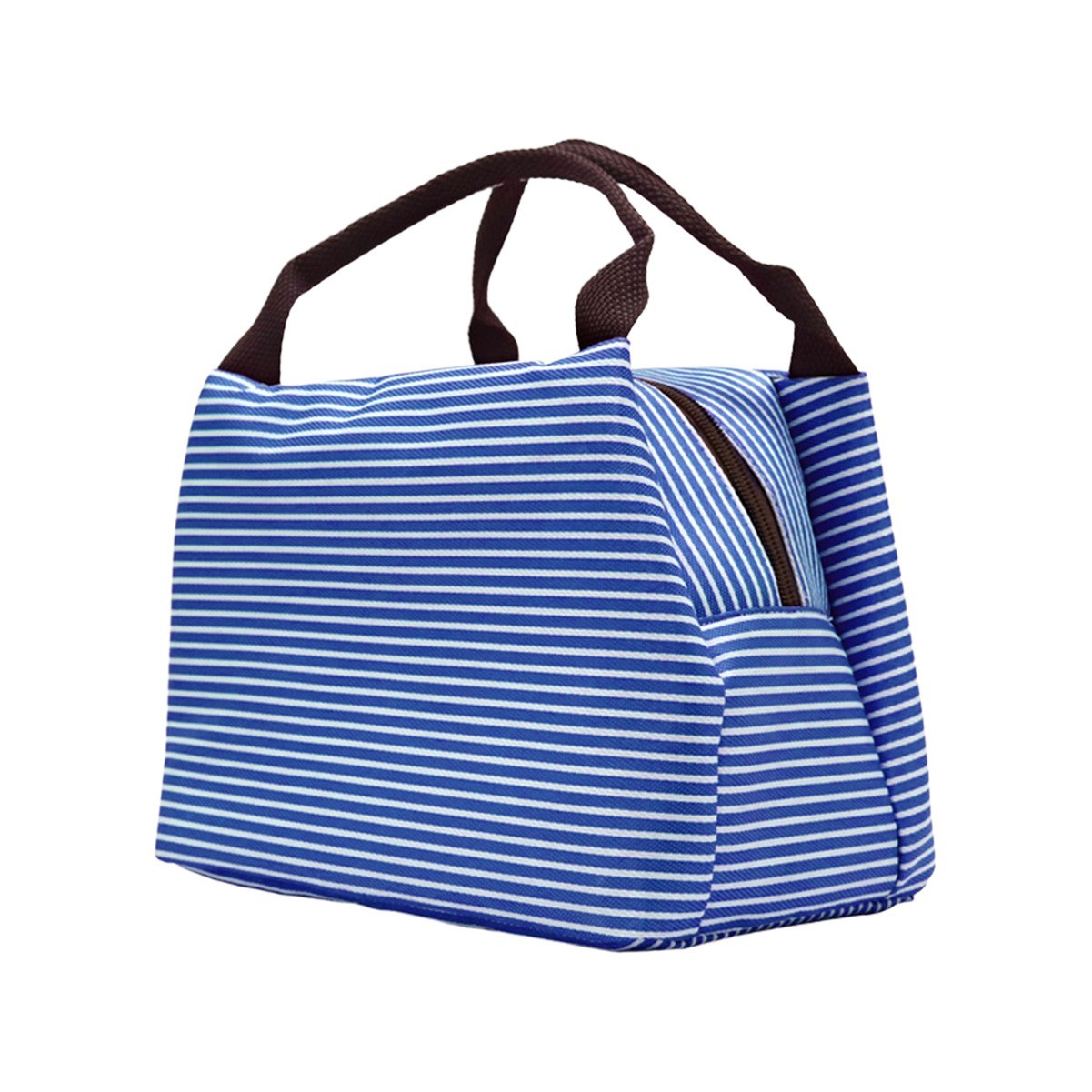 Striped Insulated Lunch Tote