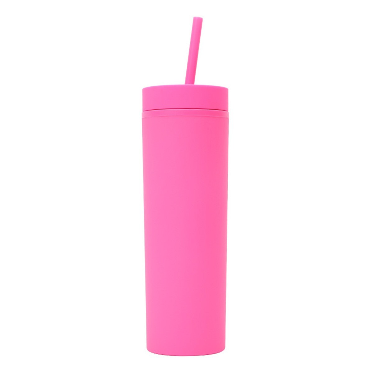16oz Insulated Acrylic Tumbler with Lid and Straw