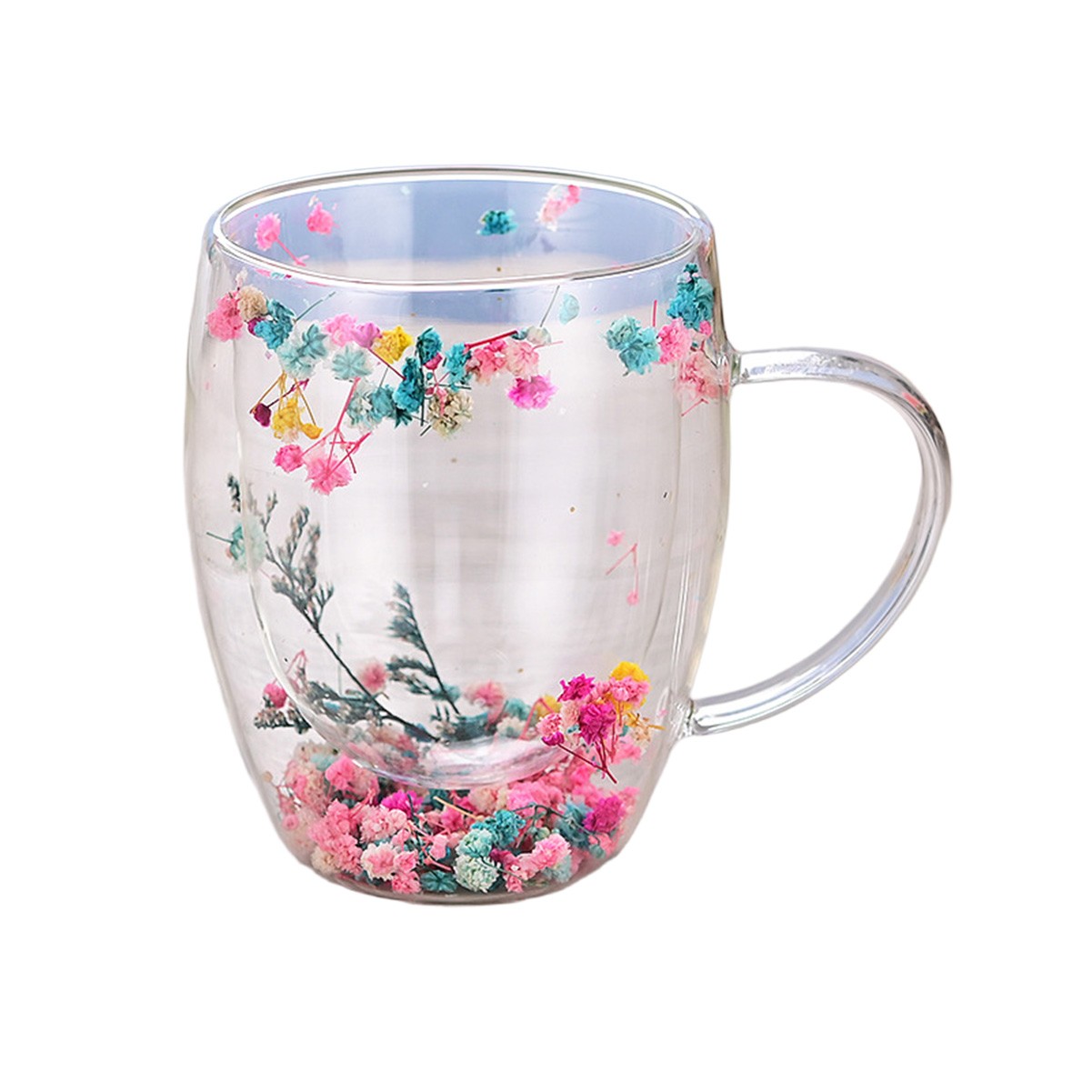 10oz Elegant Double-Walled Glass Coffee Mug