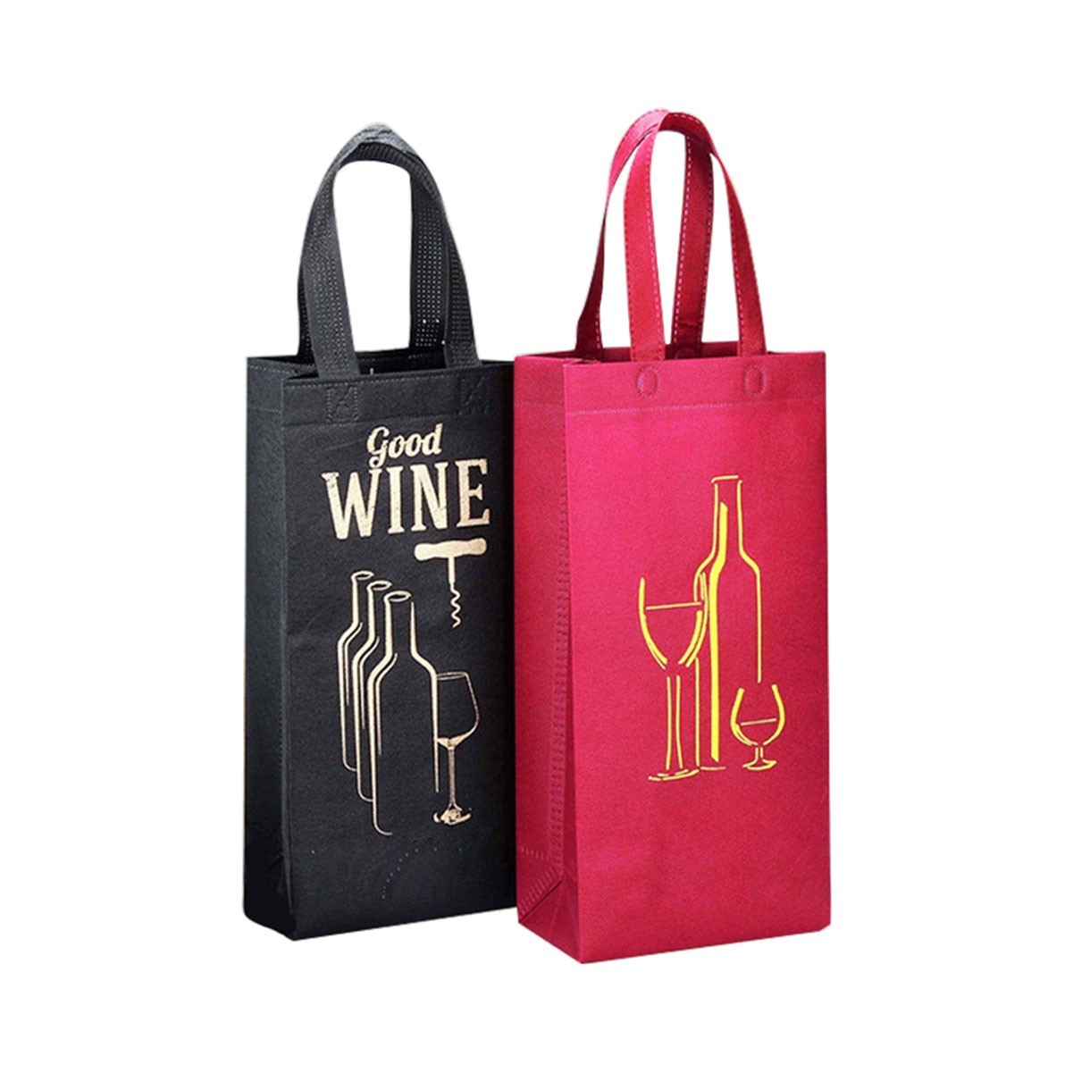 Non-woven Double Wine Bottle Tote Bag
