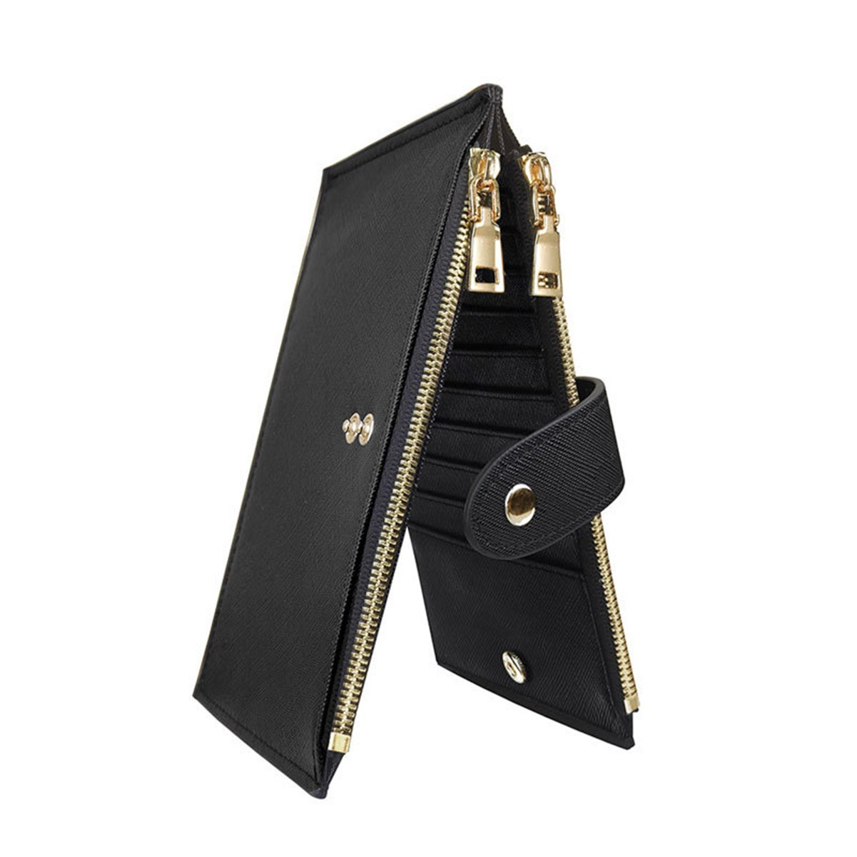 Multi-Pocket Zippered Travel Wallet