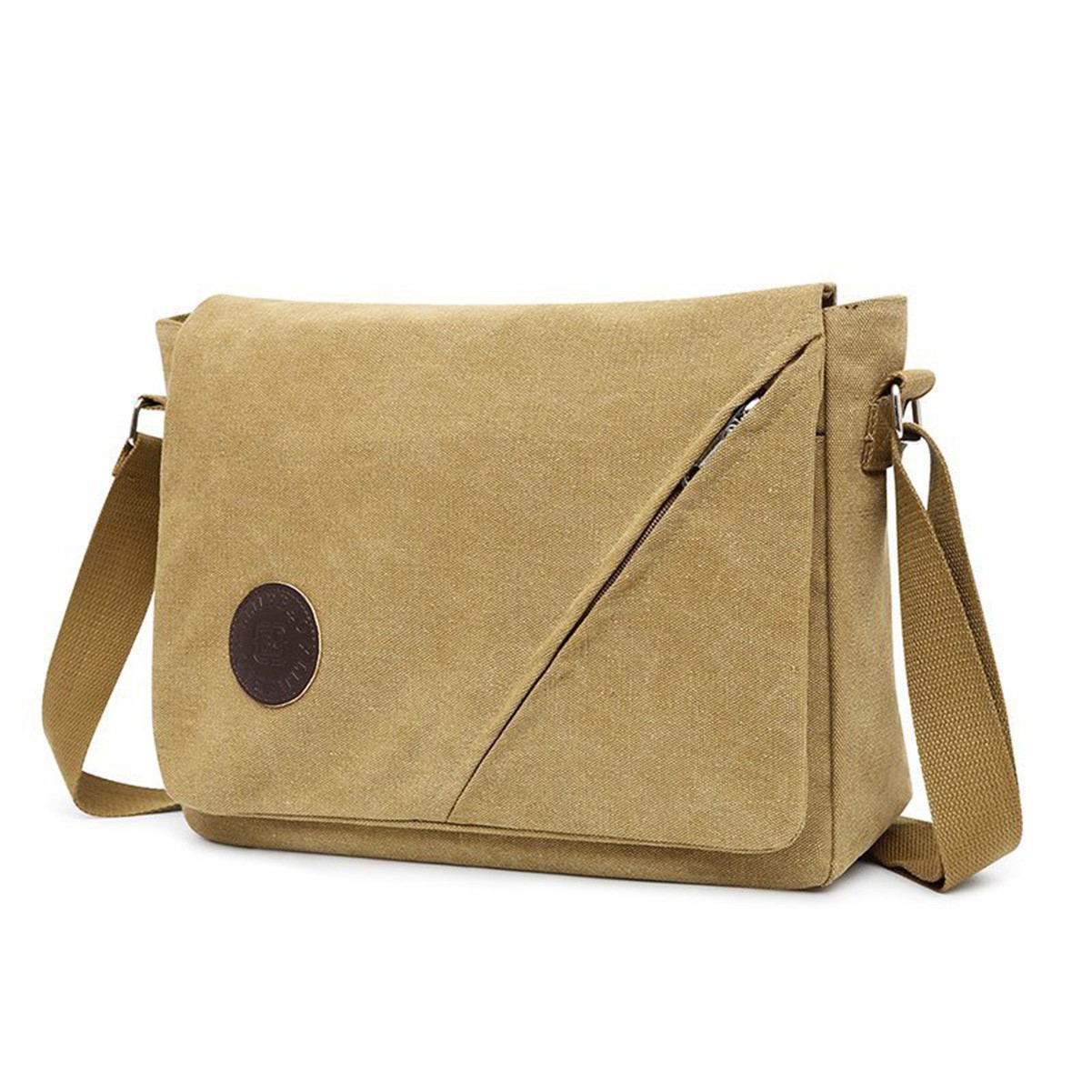 Spacious Casual Messenger Bag with Flip Closure