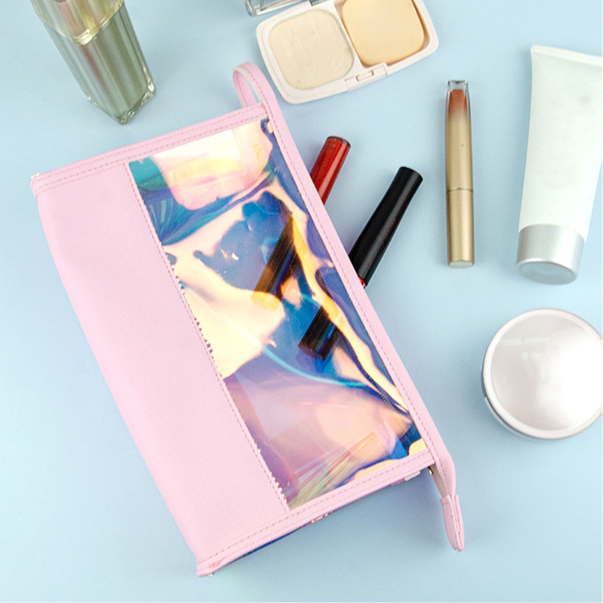 Holographic Makeup Bag