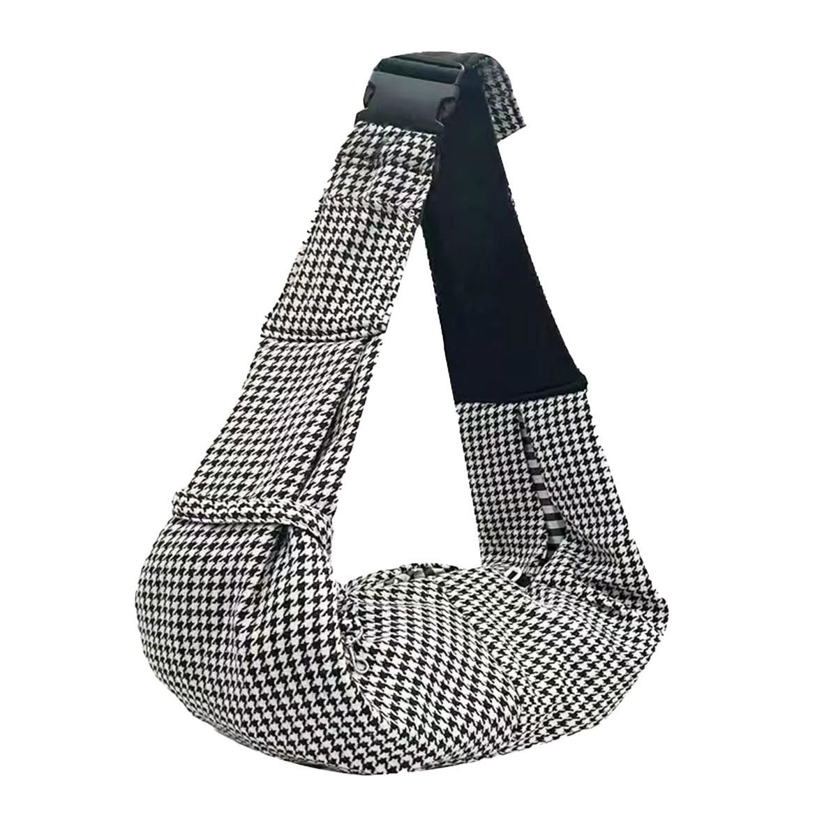Breathable Cotton and Chiffon Pet One-Shoulder Messenger Bag with Secure Lock