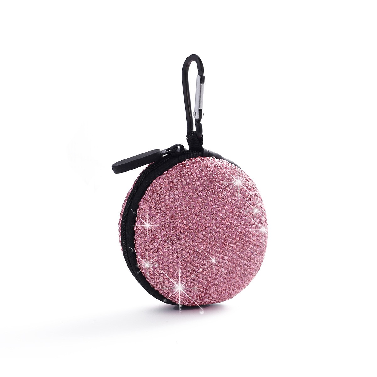 Elegant Rhinestone-studded Earphone Organizer