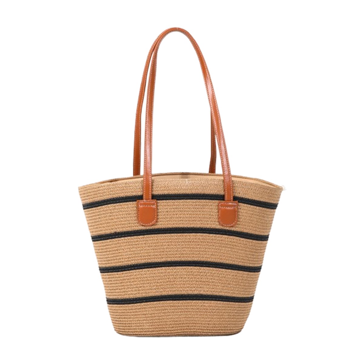 Handwoven Straw Shoulder Tote Bag