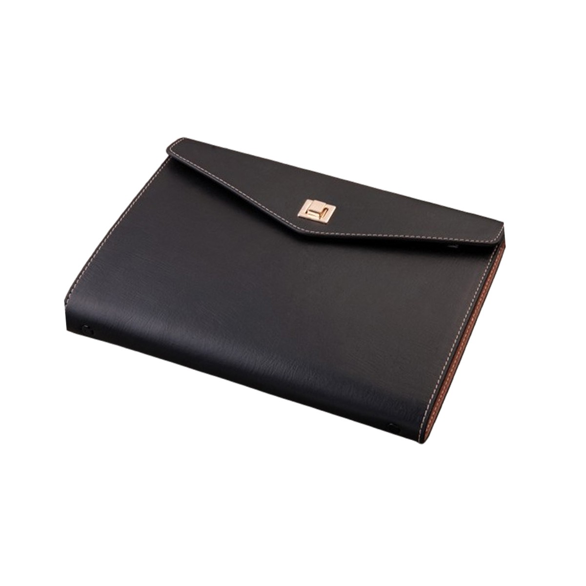 Tri-Fold Leather Business Notebook