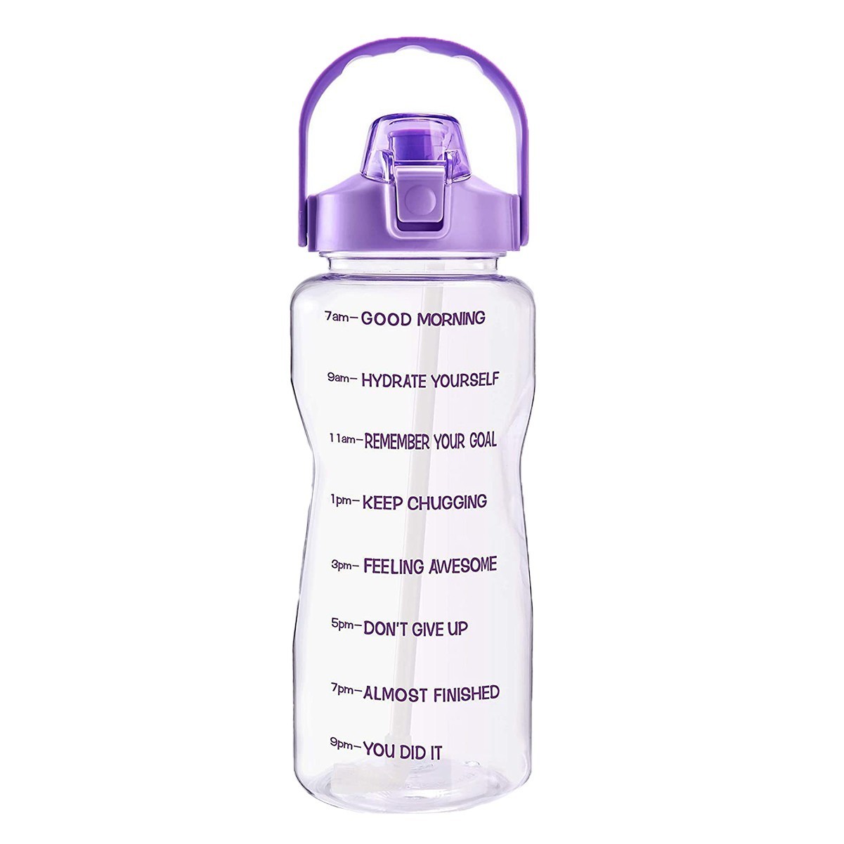 64oz Motivational Water Bottle with Time Marker