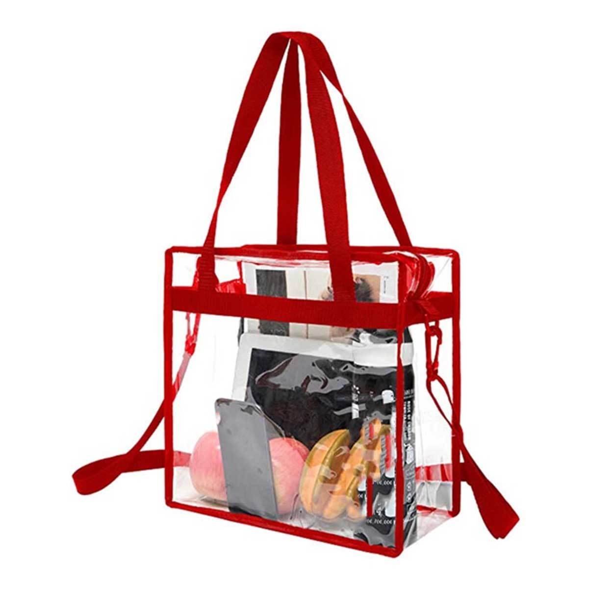 Adjustable Strap Clear Tote Bag