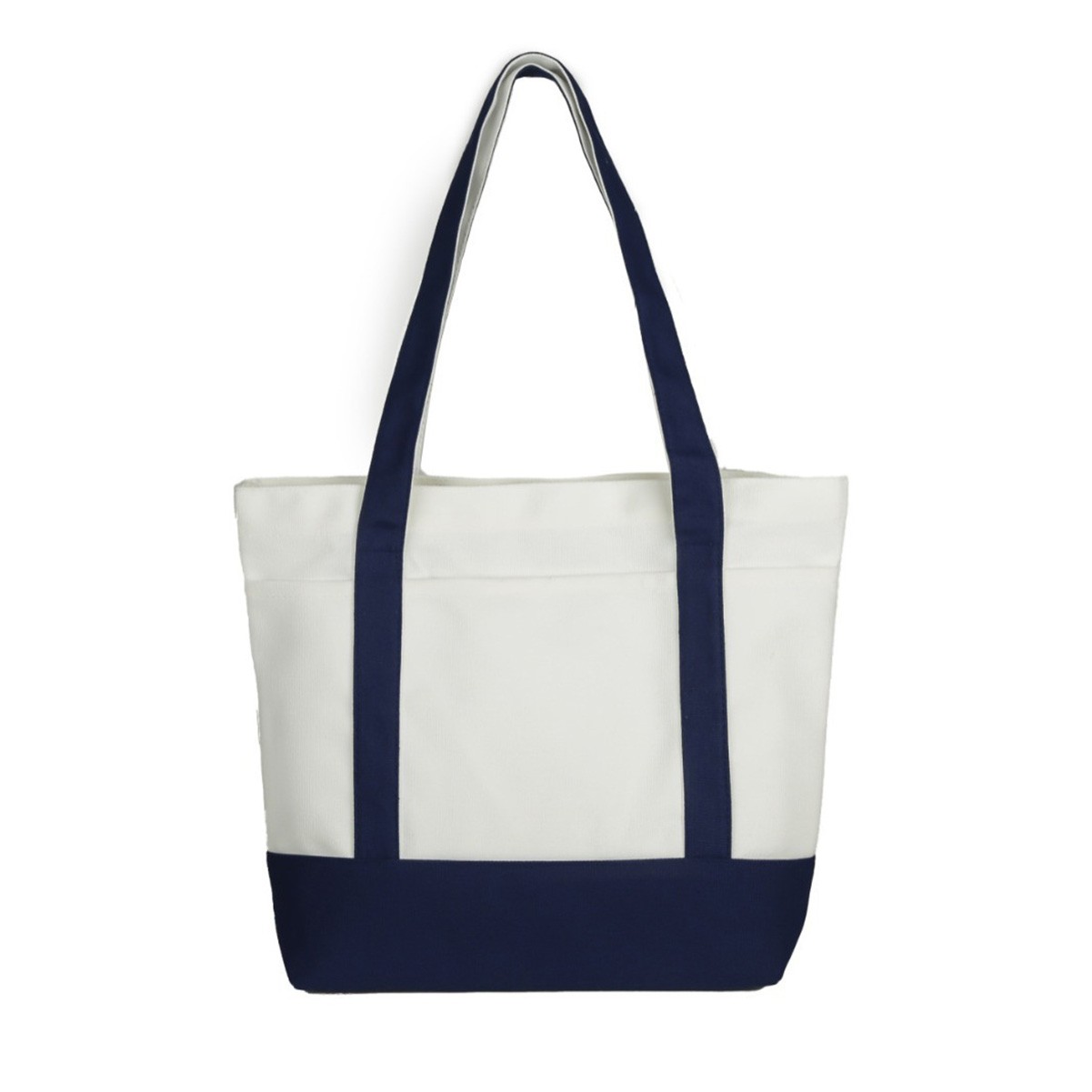 Natural Cotton Canvas Grocery Tote Bag