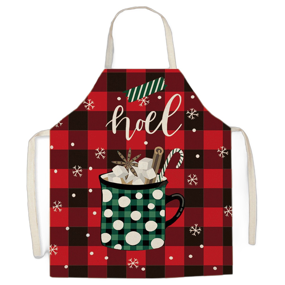 Festive Linen Holiday Apron