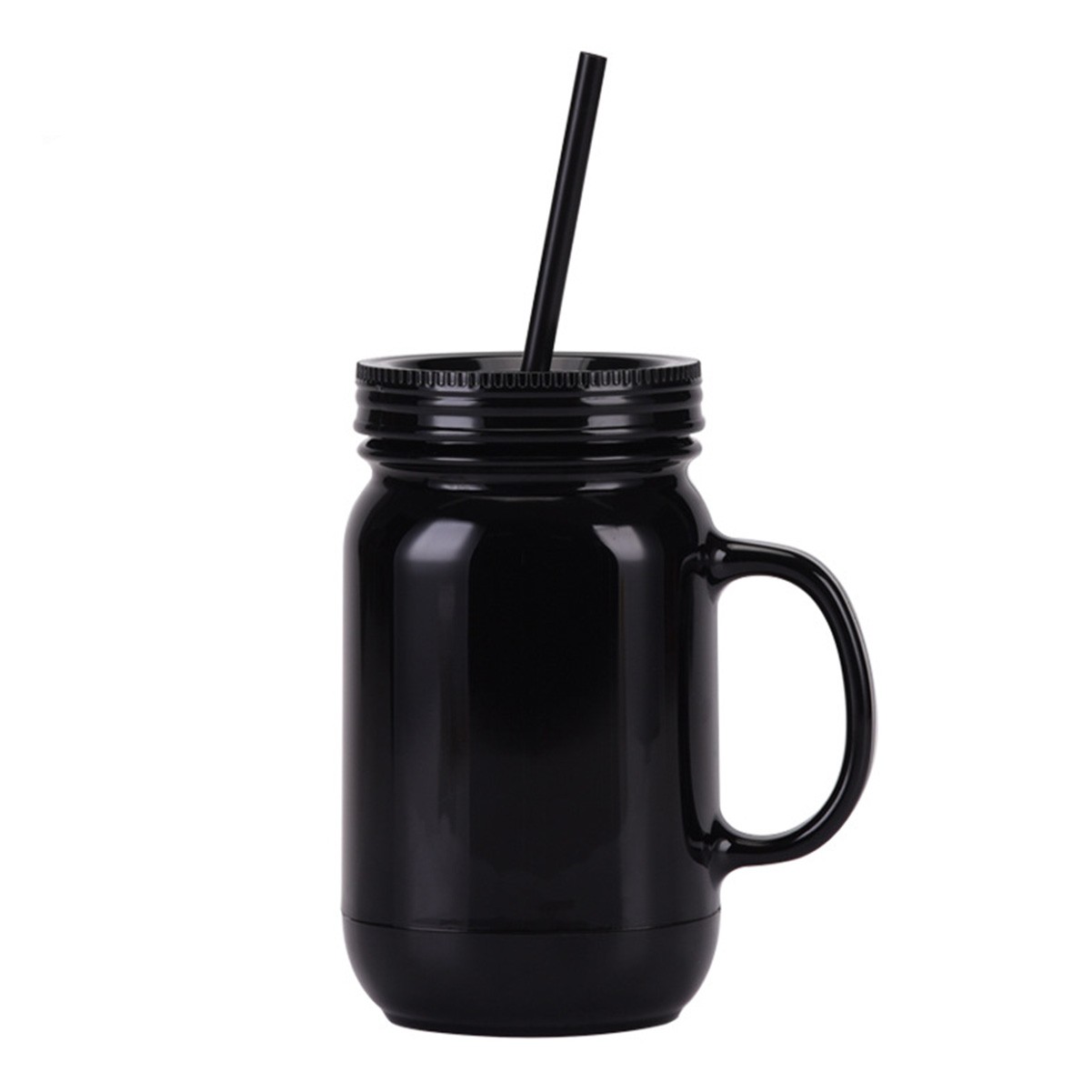 20oz Insulated Jar Style Tumbler with Reusable Straw