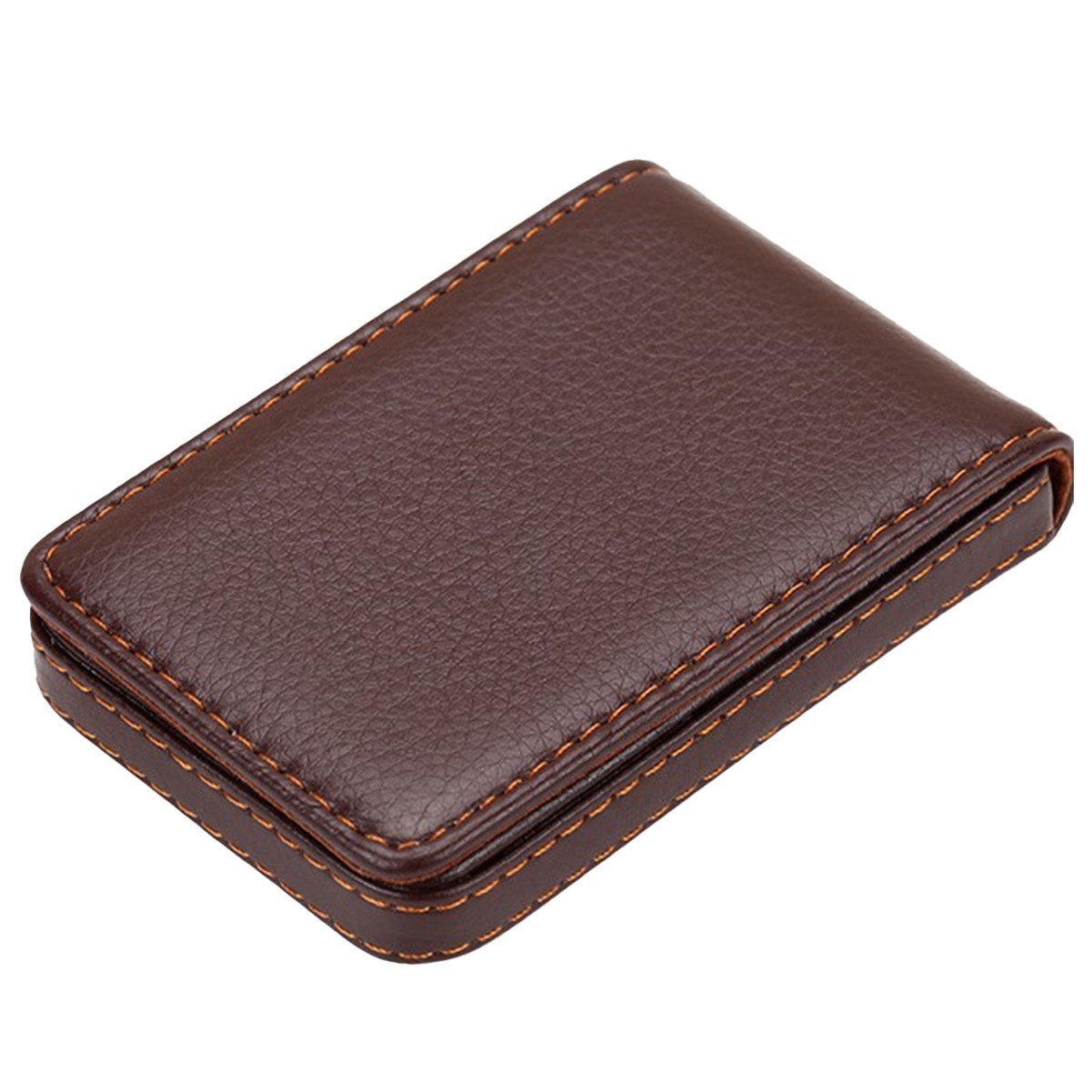 PU Leather Business Name Credit Card Holder Case