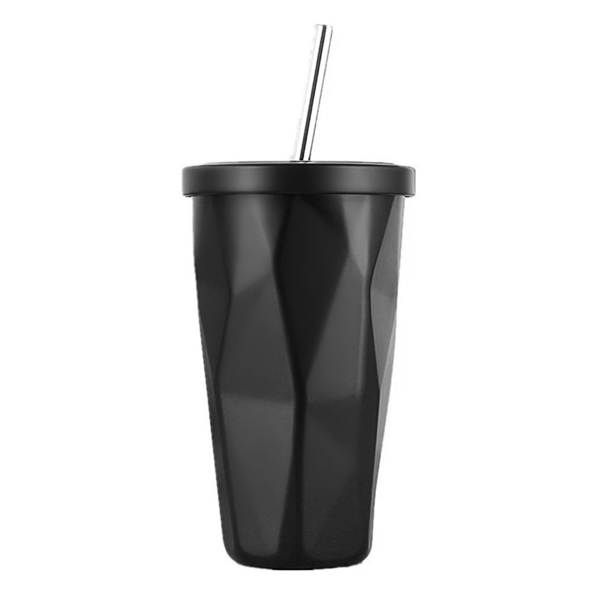 16oz Stainless Steel Vacuum Insulated Tumbler with Lid and Straw