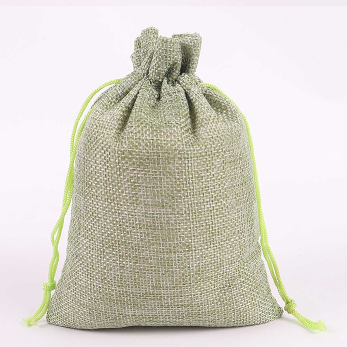 Burlap Drawstring Bag