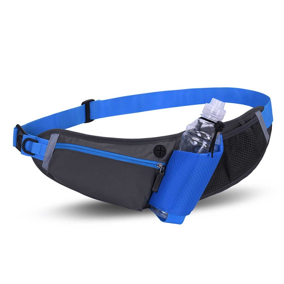 Reflective Running Fanny Pack with Bottle Holder