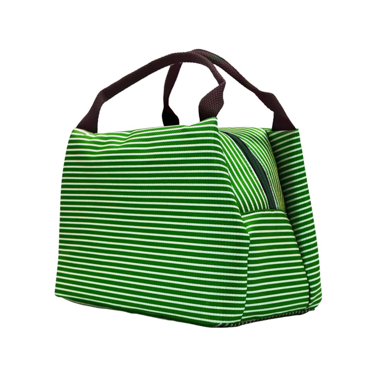 Striped Insulated Lunch Tote