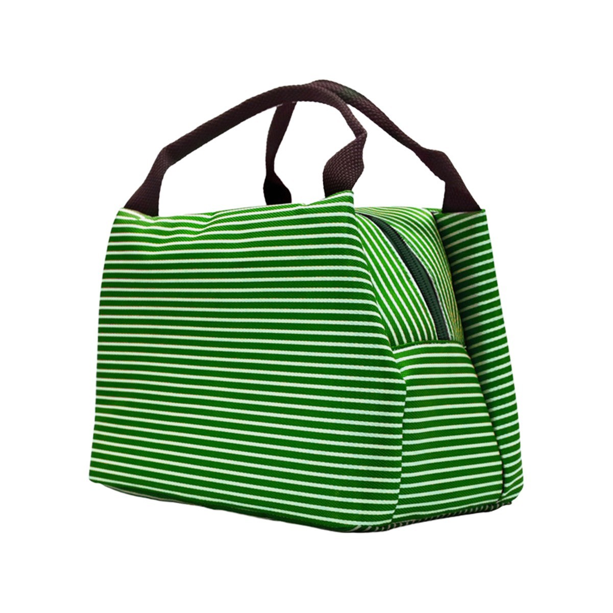 Striped Insulated Lunch Tote