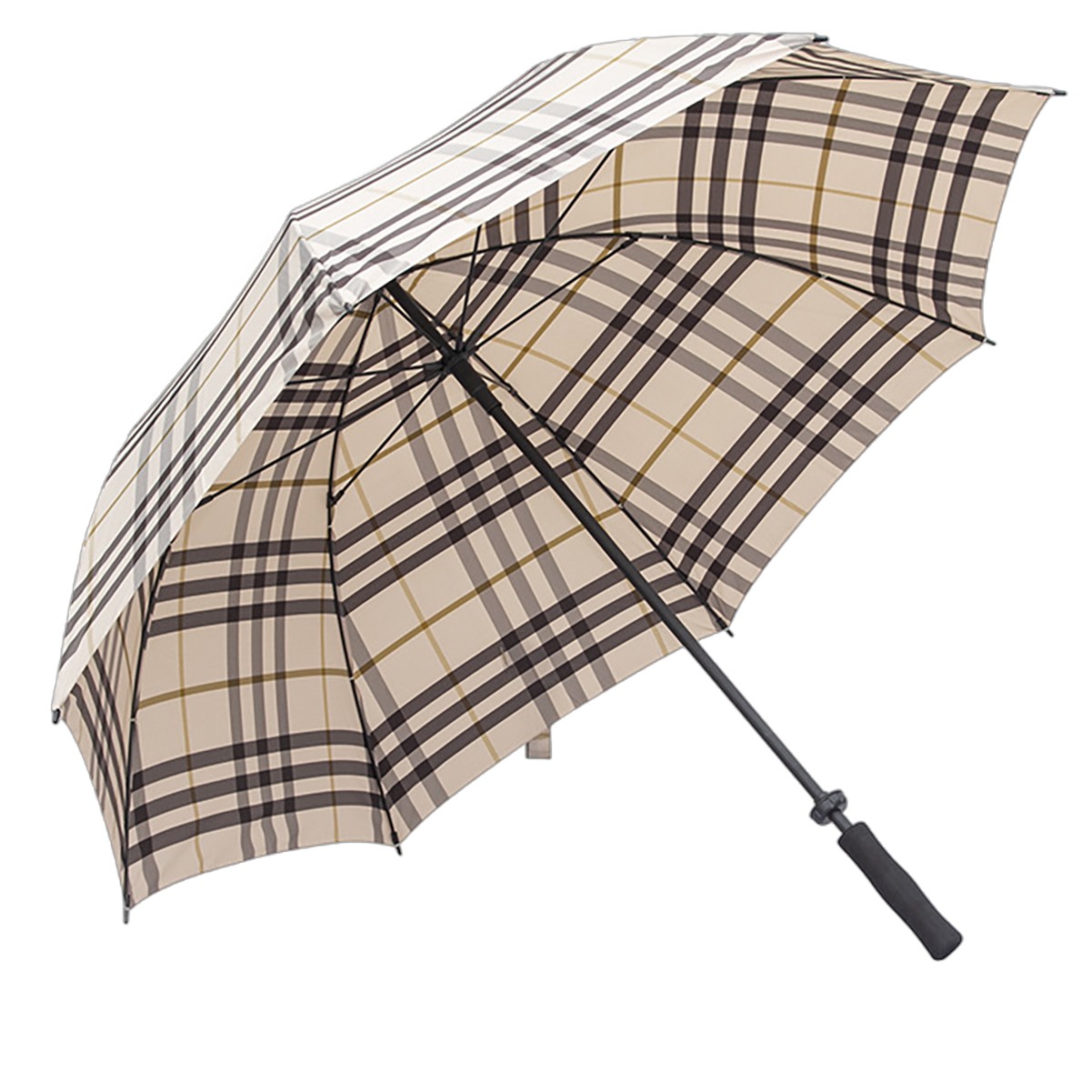 Inverted C-Handle Double Umbrella with Coating
