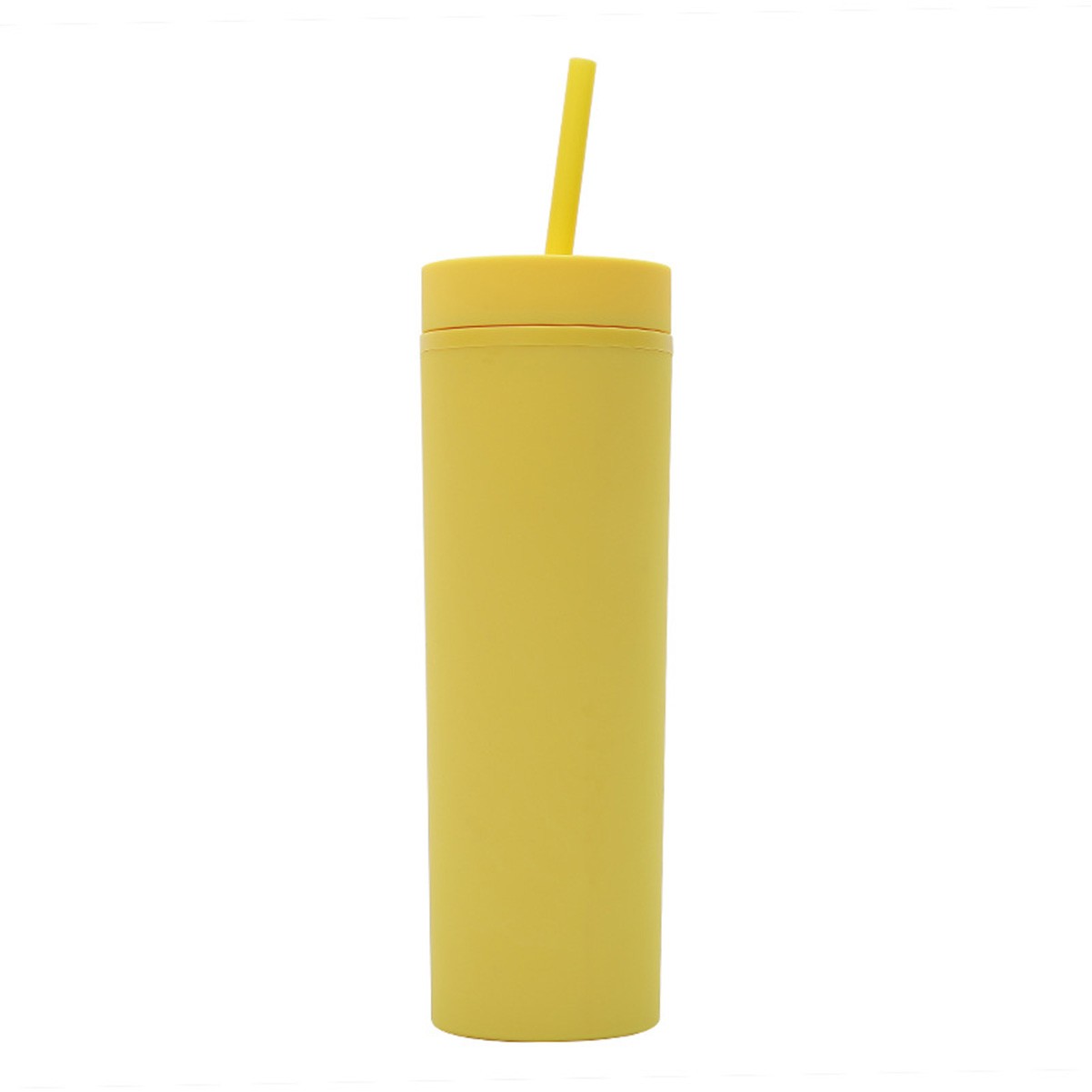 16oz Insulated Acrylic Tumbler with Lid and Straw