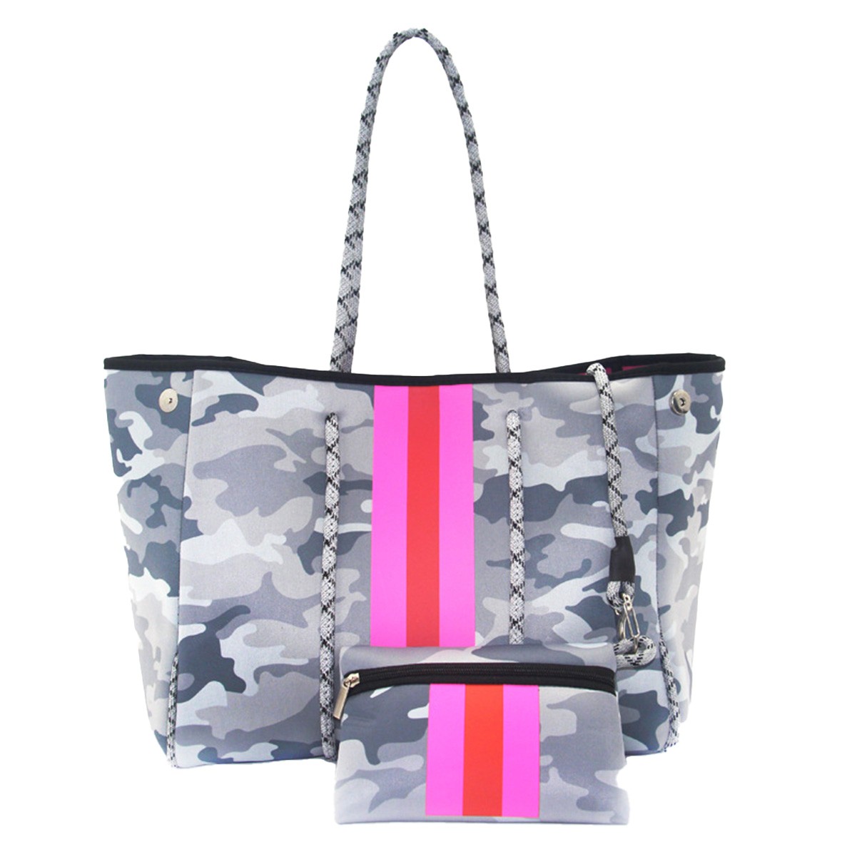 Luxury Neoprene Beach Bag with Expandable Capacity