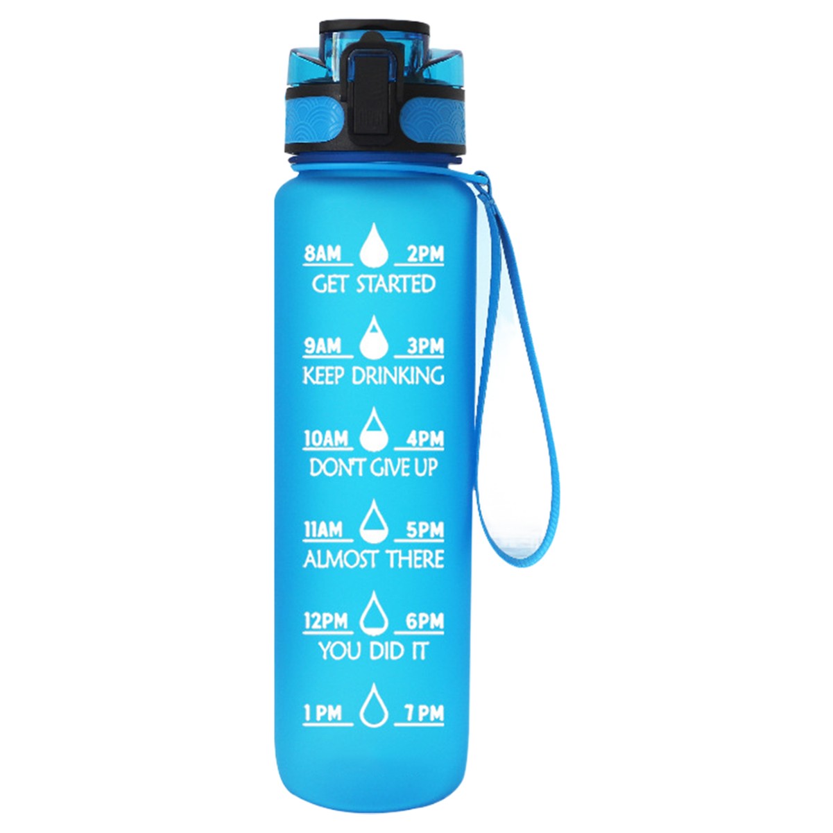 34oz Water Bottle with Time Marker