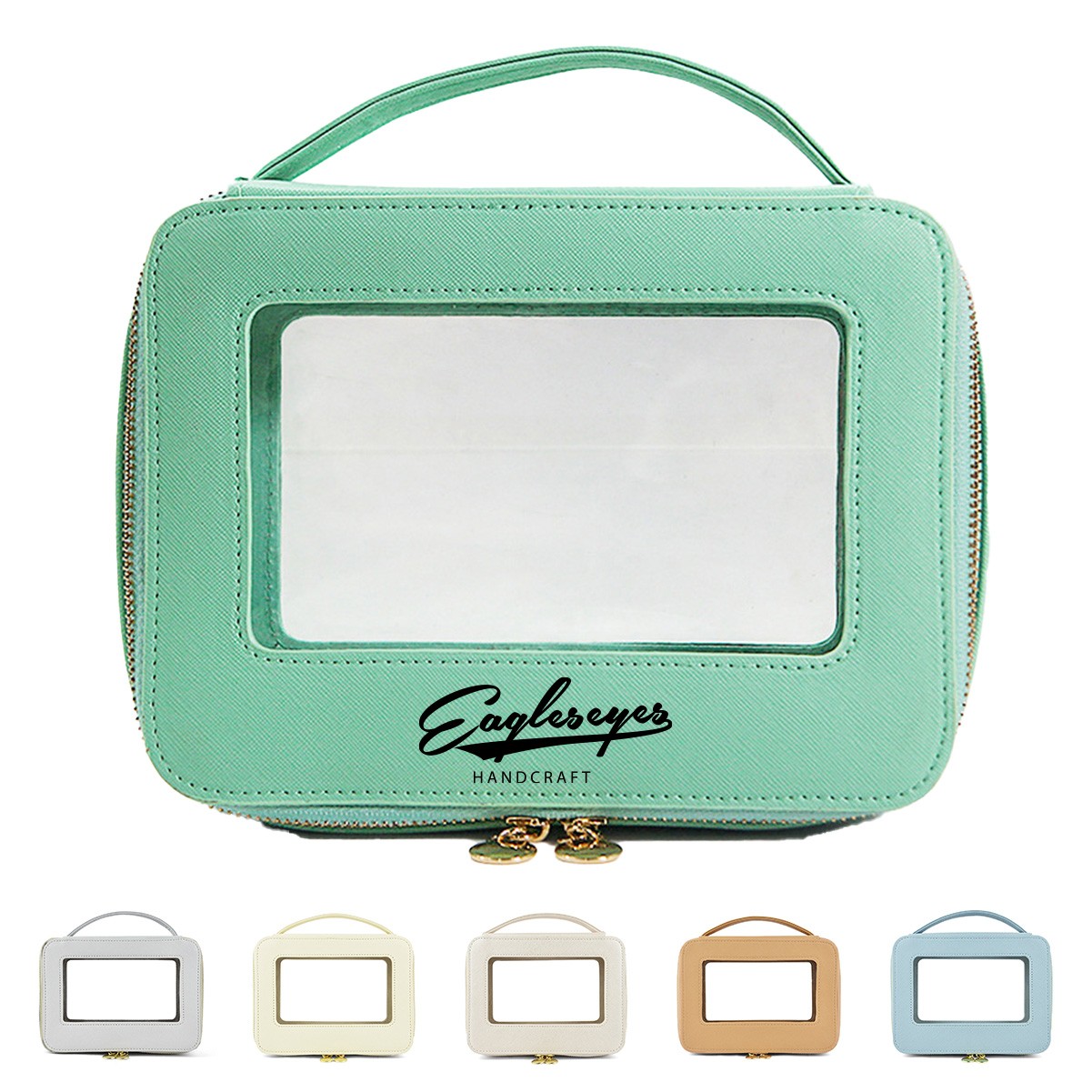 Portable PVC Window Cosmetic Bag