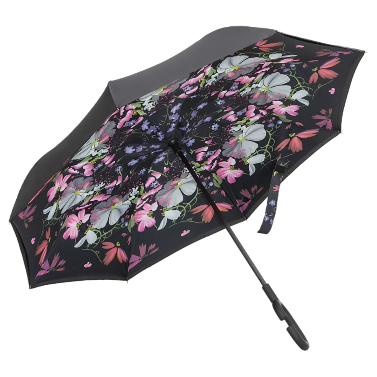 Inverted C-Handle Double Umbrella with Coating