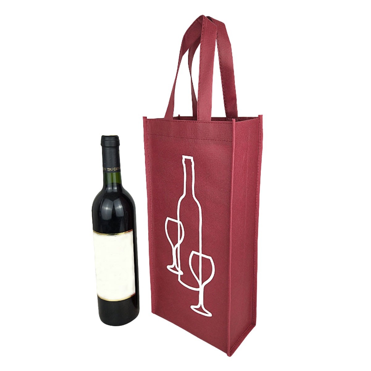 Non-woven Double Wine Bottle Tote Bag