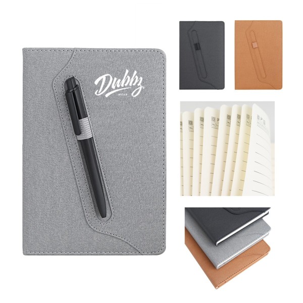 Leather Notebook w/ Pen Holder