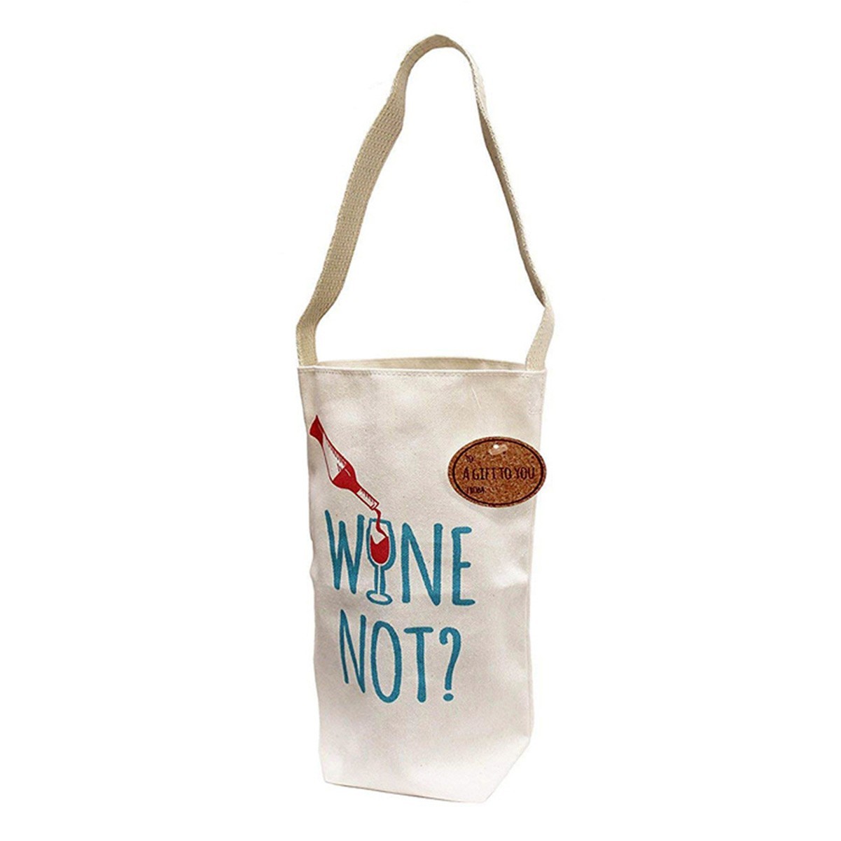 Canvas Bottle Tote Bag