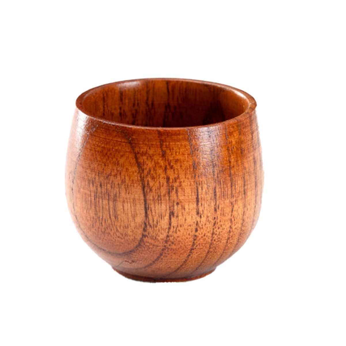 12oz Natural Texture Cappuccino Wooden Mug