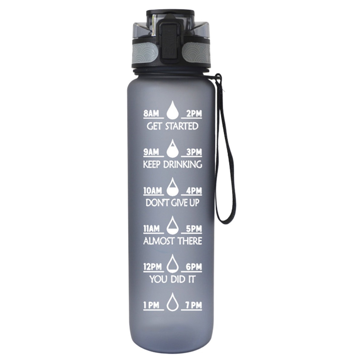 34oz Water Bottle with Time Marker
